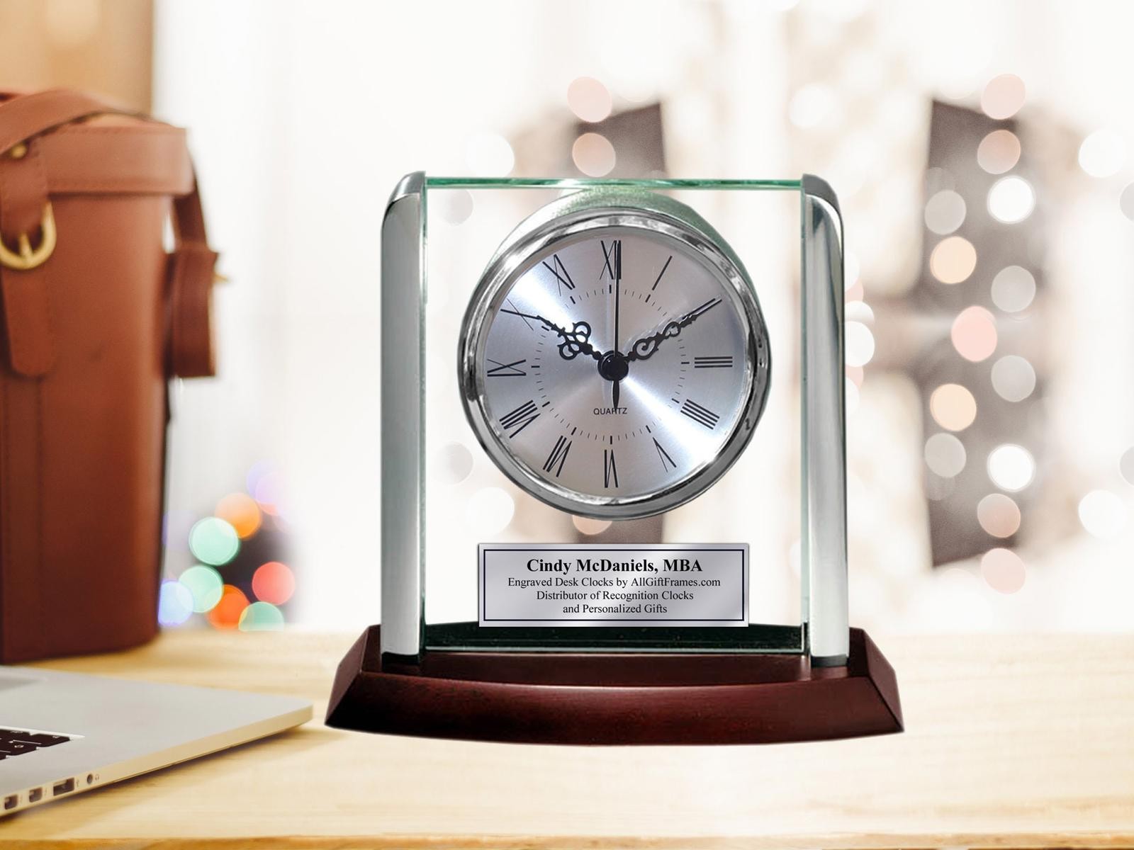 Engraved Clock Personalize Retirement Gift Employee Years of
