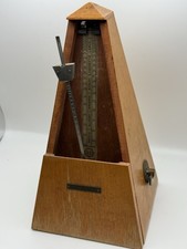 Very Early Vintage Seth Thomas Metronome De Maelzel Wood Wind Up Music Timer