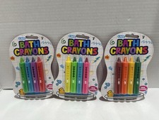 Bath Crayons - Non-Toxic-Washable- 3 Packs Of 4- 12 Total Crayon