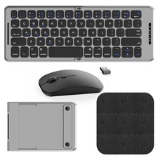 Folding  Foldable Keyboard and Mouse, Wireless Keyboard and Mouse ... Fast Ship