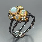 Handmade Natural Opal Ring 925 Sterling Silver Size 7 /R472480