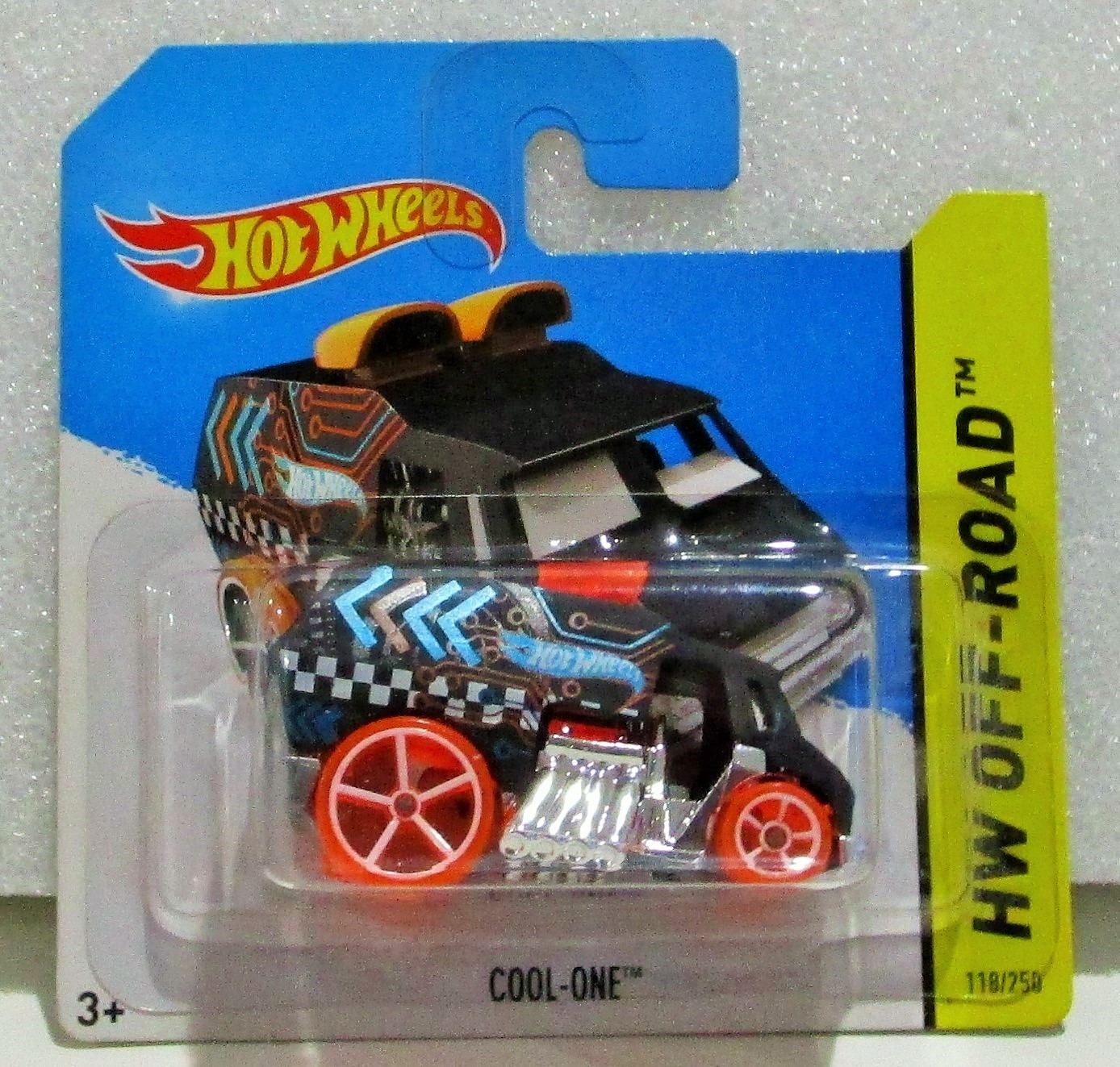 Hot Wheels 2014 basic series cool one black short card # 118 / 250