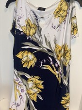 JM Collections Keyhole Split Shoulder Dress PS