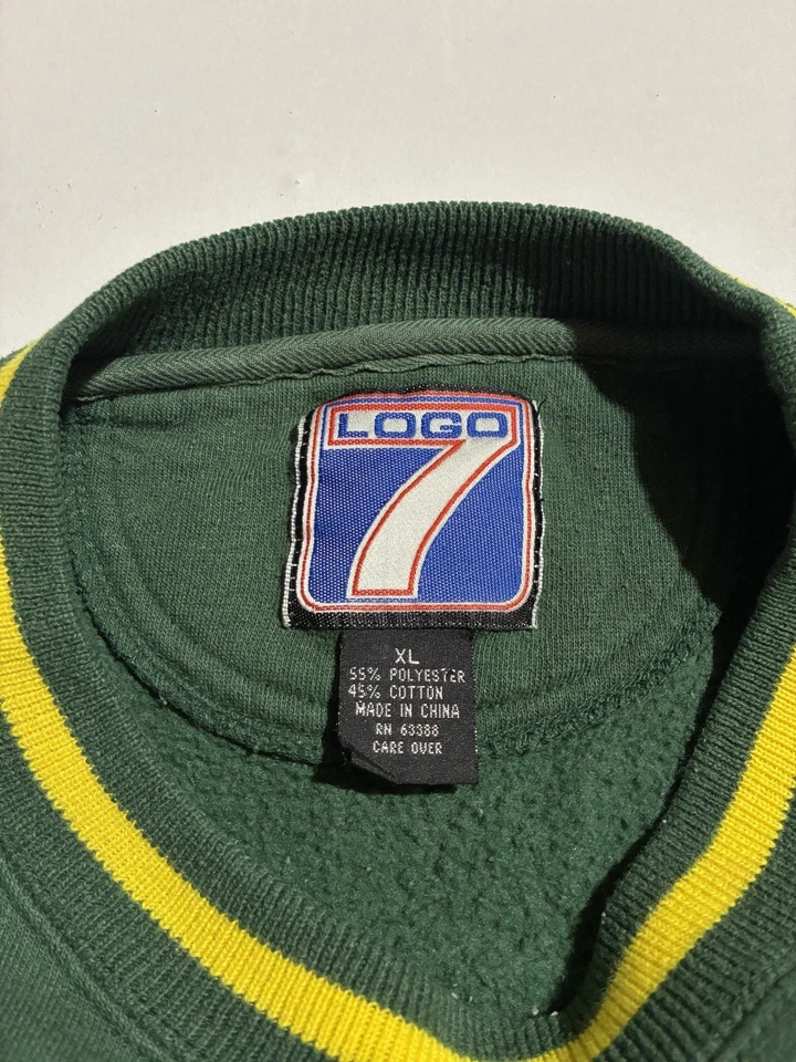 Sudadera Vintage Green Bay Packers Logo 7 XL Bordada NFL Años 90 Foto 4 de 4