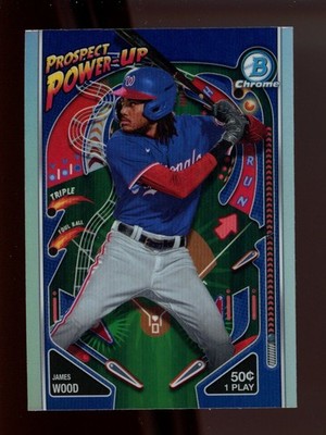 2024 Bowman Prospect Power-Up James Wood #PP-14 Washington Nationals