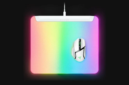 Razer Firefly V2 Pro Gaming Mouse Mat Illuminated RGB, White
