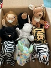 ✨Vintage Ty Beanie Babies Wild Animals Lot Of 9