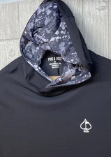 Pins And Aces Men’s Performance Black Golf Pullover Jacket Hoodie Size XXL 2XL