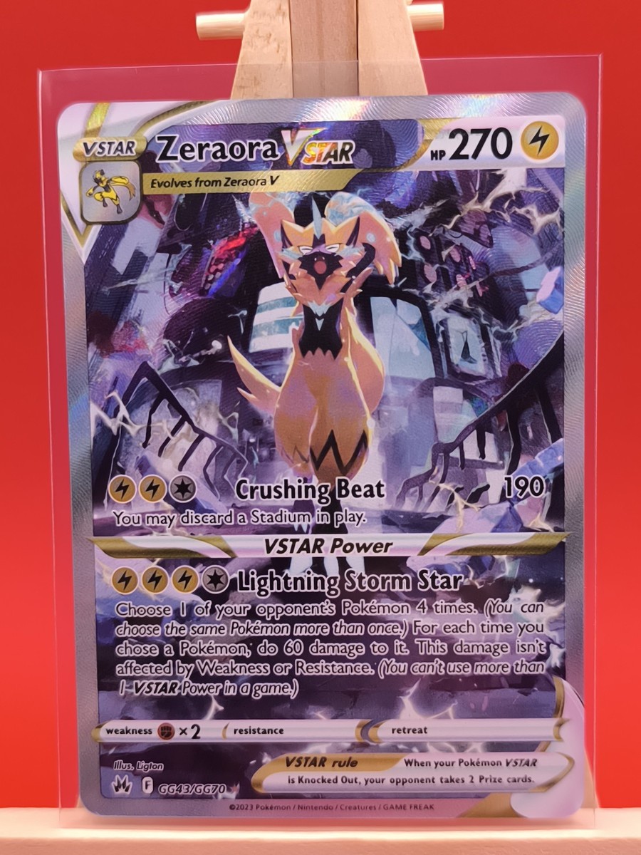 Zeraora VSTAR GG43/GG70 Crown Zenith Alternate Art Ultra Zeraora VSTAR GG43/GG70 Crown Zenith Alternate Art Ultra