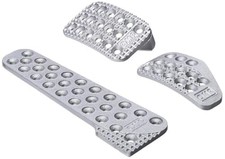 OMP OA/1010 Racing Pedal Set, silver