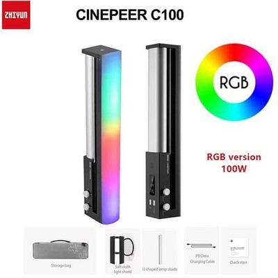 Zhiyun Cinepeer C100 Combo RGB Hand LED Videoleuchte Fülllicht 100W 2700K-6500K