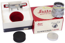 SUMMICRON 1:2/50mm LEITZ SOMNI CLOSE Focus LEICA-M DUAL Range Lens Made in 1964