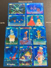 2025 Topps Chrome Sapphire SpongeBob Sapphire Lot x 10 Clint Mrs.Puff Mr.Doodles