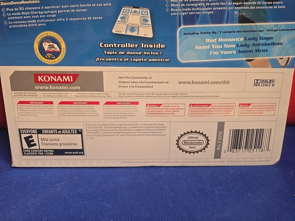 Wii Dance Dance Revolution Factory Sealed New A2021 - Image 4 of 4