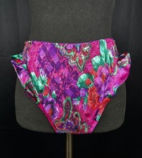 Vintage Victoria's Secret Gold Crown High Cut Flutter Bikini Panty Sz M