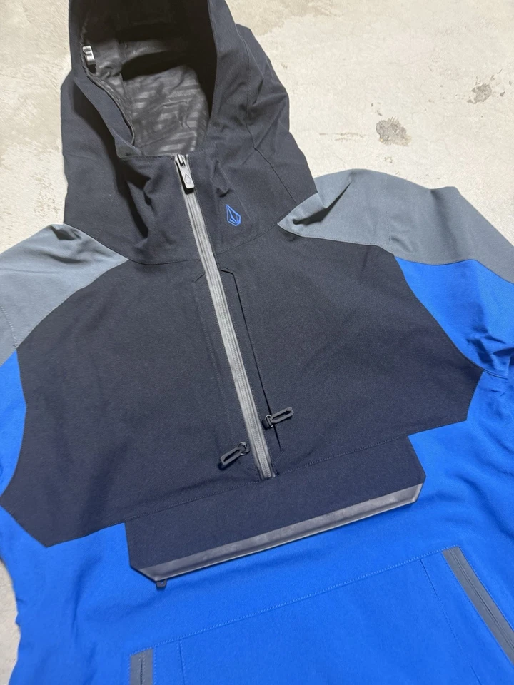 Volcom Brighton Pullover Mens Size S Snowboarding Jacket 15K WP Electric Blue - Image 4 of 4