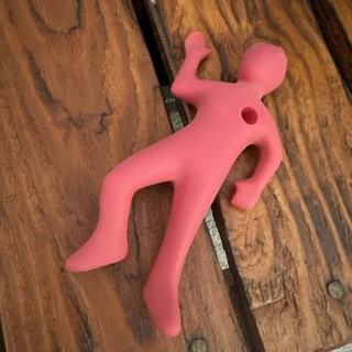 Dead Fred Red Rubber Human Pen Pencil Holder