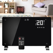 2000W Elektroheizung Glaskonvektor Konvektor Wand Heizung Glas Heizkörper Bad