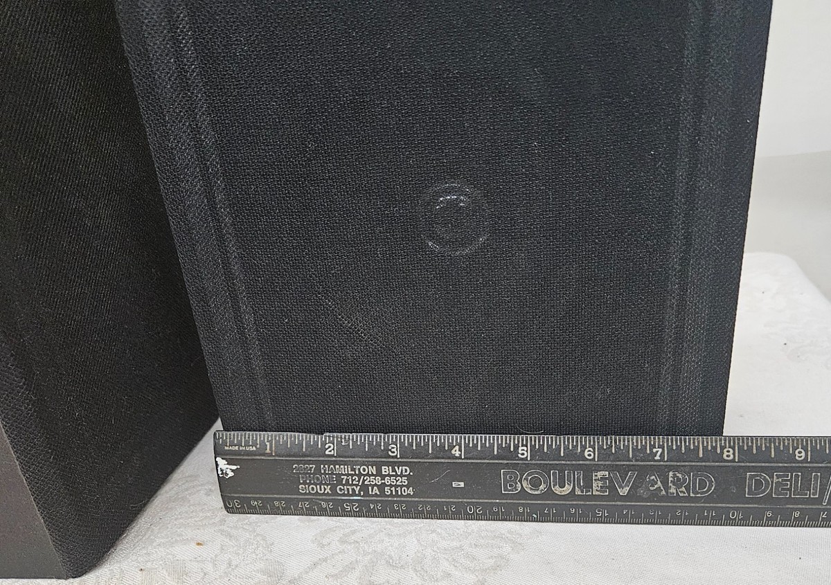 Vintage ROC 683-1744 Bookshelf Speakers Pair w RCA Wire AWESOME