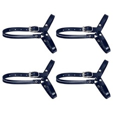 2Pairs Detachable Shoe Straps for Heels, Adjustable Ankle Strap, Navy Blue