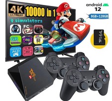 TX9 Pro Game Box 8K  8GB/128 + 64GB  Android Box + Console Retro Arcade + 2 Joys