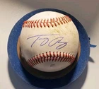 Autographed Baseball game used TOMMY TROY Arizona Diamondbacks