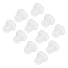 11pcs T-Shaped Silicone Plugs 7.3mm 5/16" Dia Snap in Plug Seal Round White