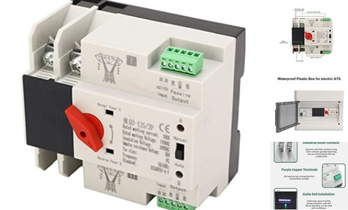 AC110V 100A Automatic Transfer Switch 2P ATS DUALL Power Transfer - 第 1/8 張圖片