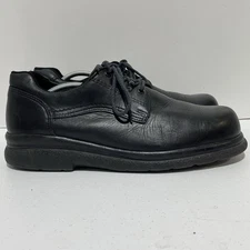 Red Wing Mens Size 12 E Steel Toe Shoes Black Leather Oil Resistant Oxfords