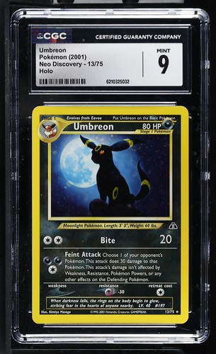 Umbreon (Unlimited) graded CGC 9 for sale on eBay