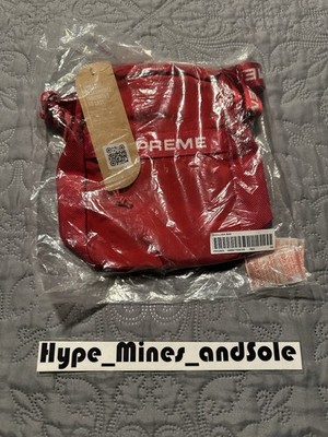 Supreme 赤 ボディバッグ CORDURA SUPREME Crossbody Bag Red Nylon Zip-Top Adjustable Strap 8.5 x 8