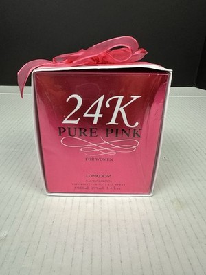 Lonkoom 24K Pure Pink Perfume for Women 3.4 Oz