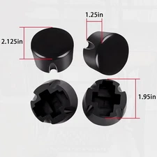 4PCS 1-1/4" Caster Wheel Pads Fits Antique Singer Treadle Sewing Machine Black