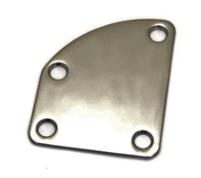 Black Nickel Offset/Contoured Heel Electric Guitar Neck Plate Kit NP-OFF-BN