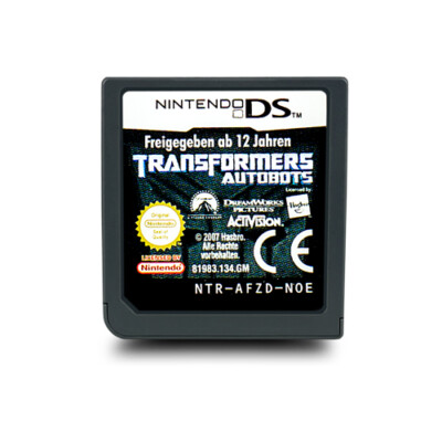 DS Spiel Transformers Autobots ohne OVP ohne Anleitung BB