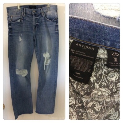 Artisan De Lux Destroyed Ankle Jeans 26