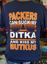 New Mens Packers Can Suck My Ditka Funny Chicago Tshirt S-5XL Greenbay Bears