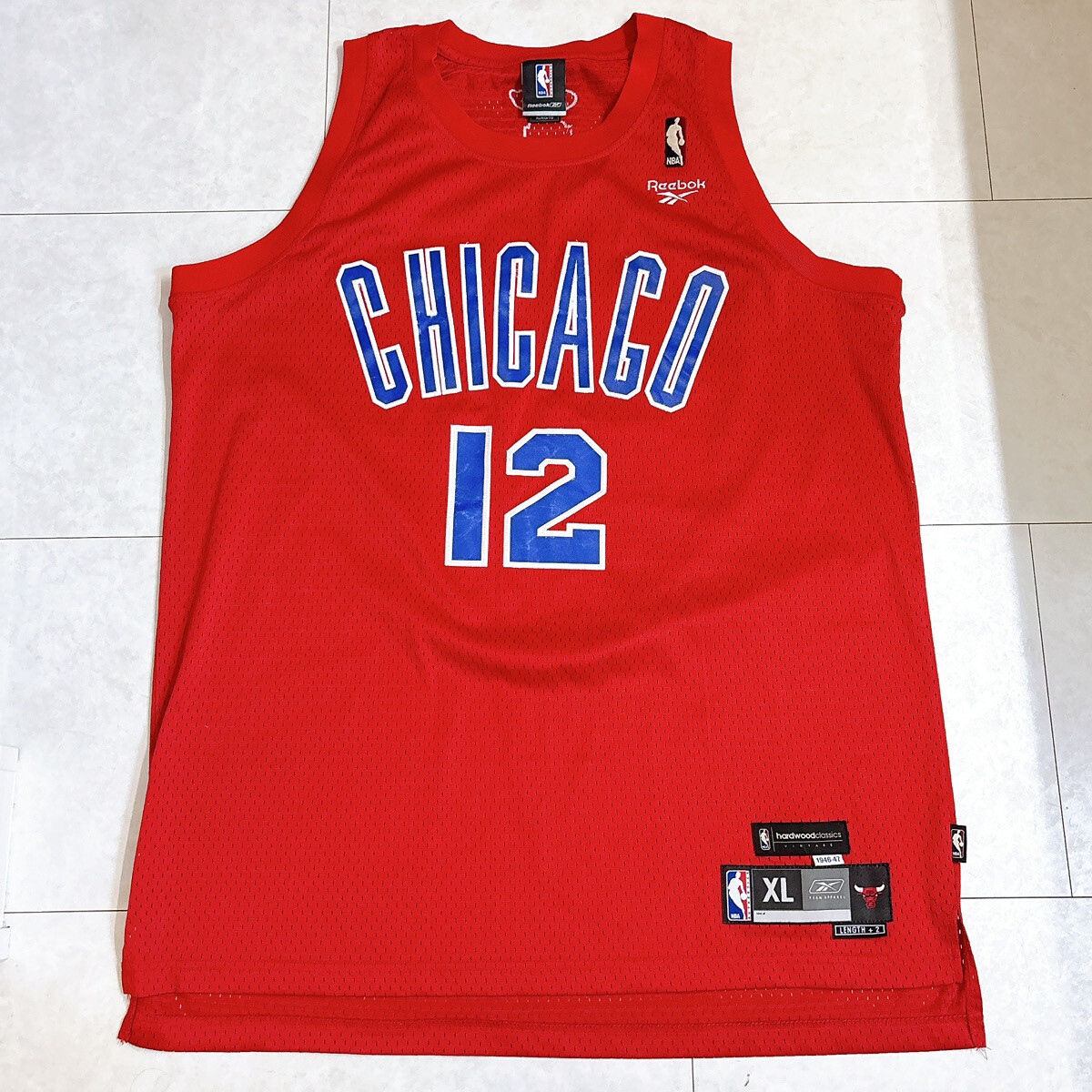 希少♡Kirk Hinrich Chicago Bulls Reebok製　XL Rare Vintage Reebok NBA Chicago Stags Jersey XL Kirk Hinrich
