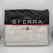 SFERRA Italian MAID EASY 77995 FULL/QUEEN FLAT Sheet - WHITE - NEW/TAGS