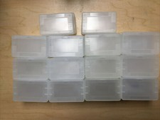 Lot Of 40 Clear Games Dust Covers Cartridge Cases Nintendo Game Boy Advance