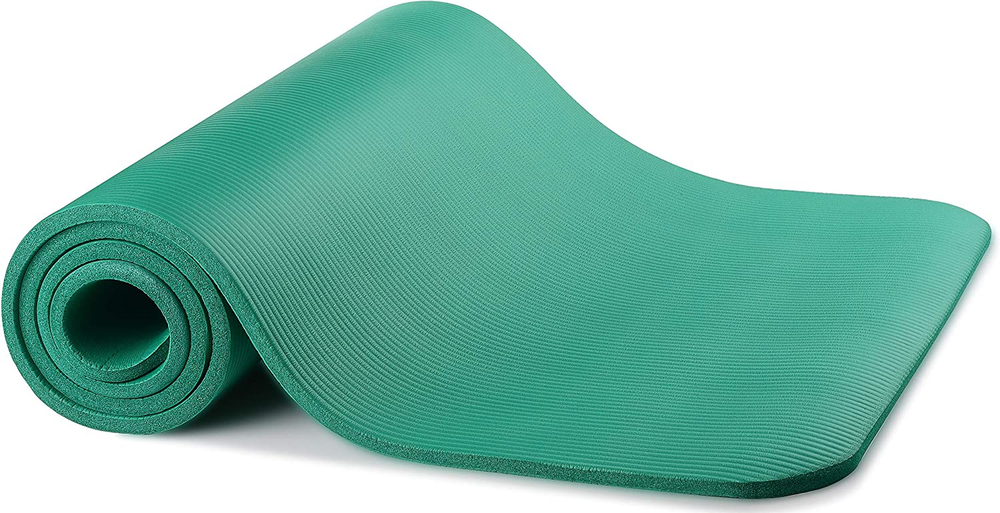 Yoga Mat, 1/2-Inch Extra Thick High Density Exercise Mat, Anti-Tear Exercise Yog