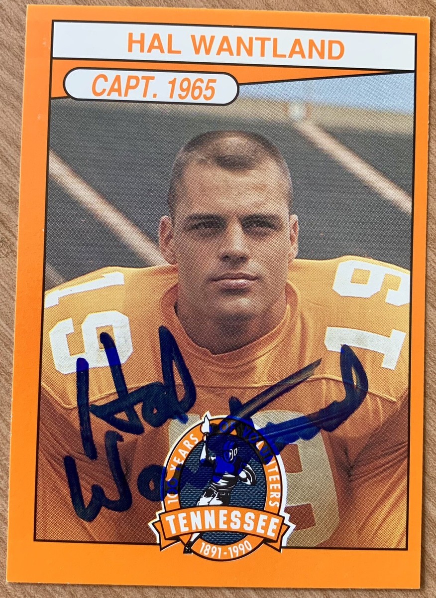 Hal Wantland - Signed / Autographed - Tennessee Vols Football Card