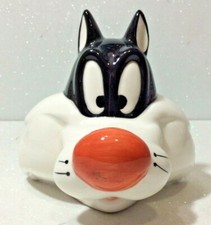 LOONEY TUNES SYLVESTER SILVESTRO  PORTASPAZZOLINI 3D CERAMIC TOOTHBRUSH HOLDER