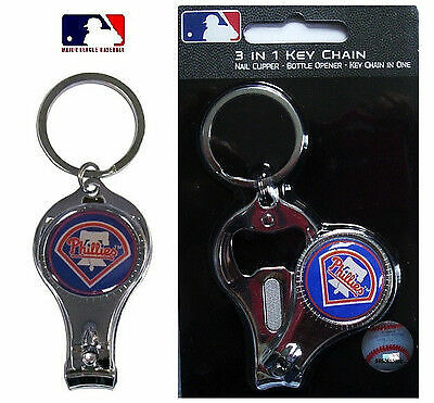 1 Key chain Ring NEW MLB 3 in 1 Bottle Opener Nail Clippers Keychain CHOOSE TEAM - Picture 3 of 7