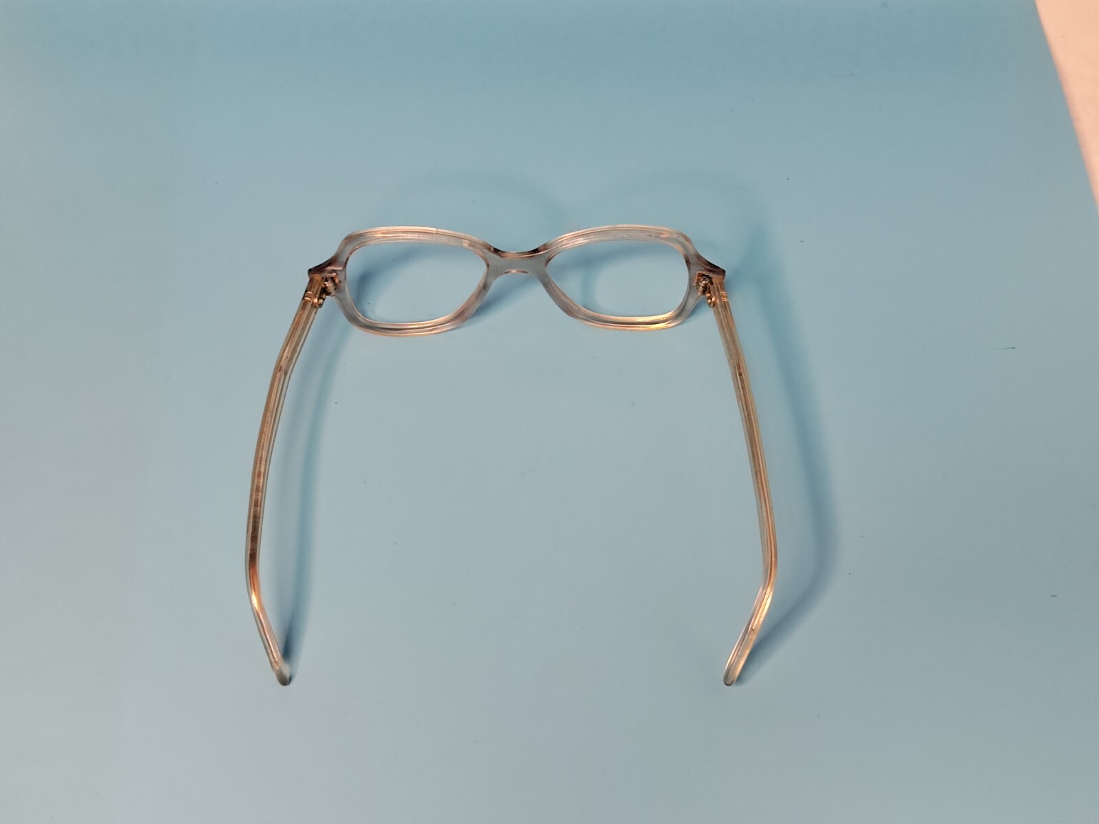 VINTAGE 1950s RECTANGULAR CLEAR ACETATE EYEGLASS … - image 11