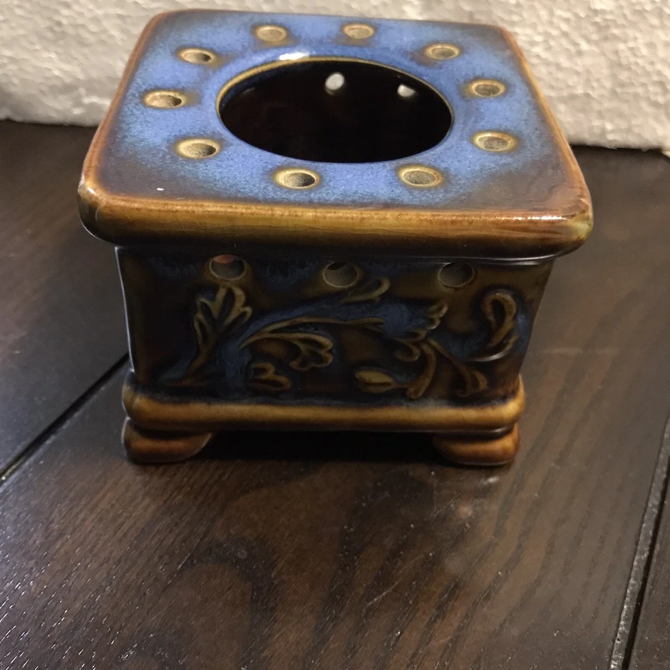 Candelabro cuadrado / quemador de incienso calentador de 2,5 x 3,5 pulgadas Foto 3 de 4