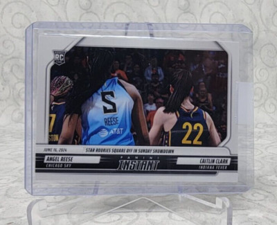 2024 Panini Instant WNBA #73 Caitlin Clark & Angel Reese Rookie Card - Limited To 2,870