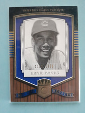 2003 UD Classic Portraits Ernie Banks Baseball Royalty Card-200 #'d 1189/1200
