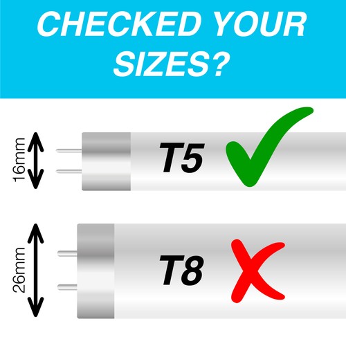 "Bombilla fluorescente para tanque de peces iQuatics T5, tropical, 54w 1150 mm 46""" - Imagen 3 de 6