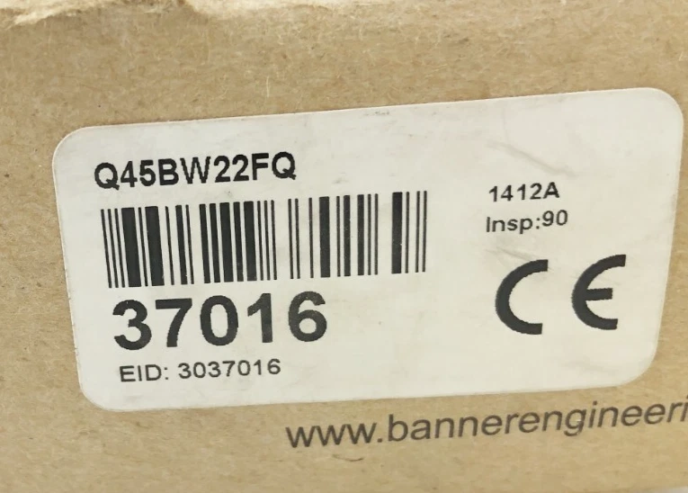 New Banner Engineering Q45BW22FQ Photoelectric Sensor 90-250VAC 37016 - Image 2 of 4